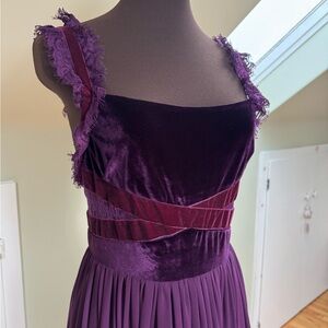 Purple Velvet Dress
